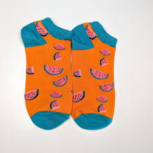 Load image into Gallery viewer, Watermelon Trainer Unisex Socks | Adult UK Size 5-9 | Soft Summer Happy Socks
