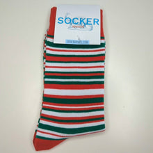 Load image into Gallery viewer, Candy Cane Christmas Unisex Socks | Adult UK Size 7-12 | Festive Season Gift
