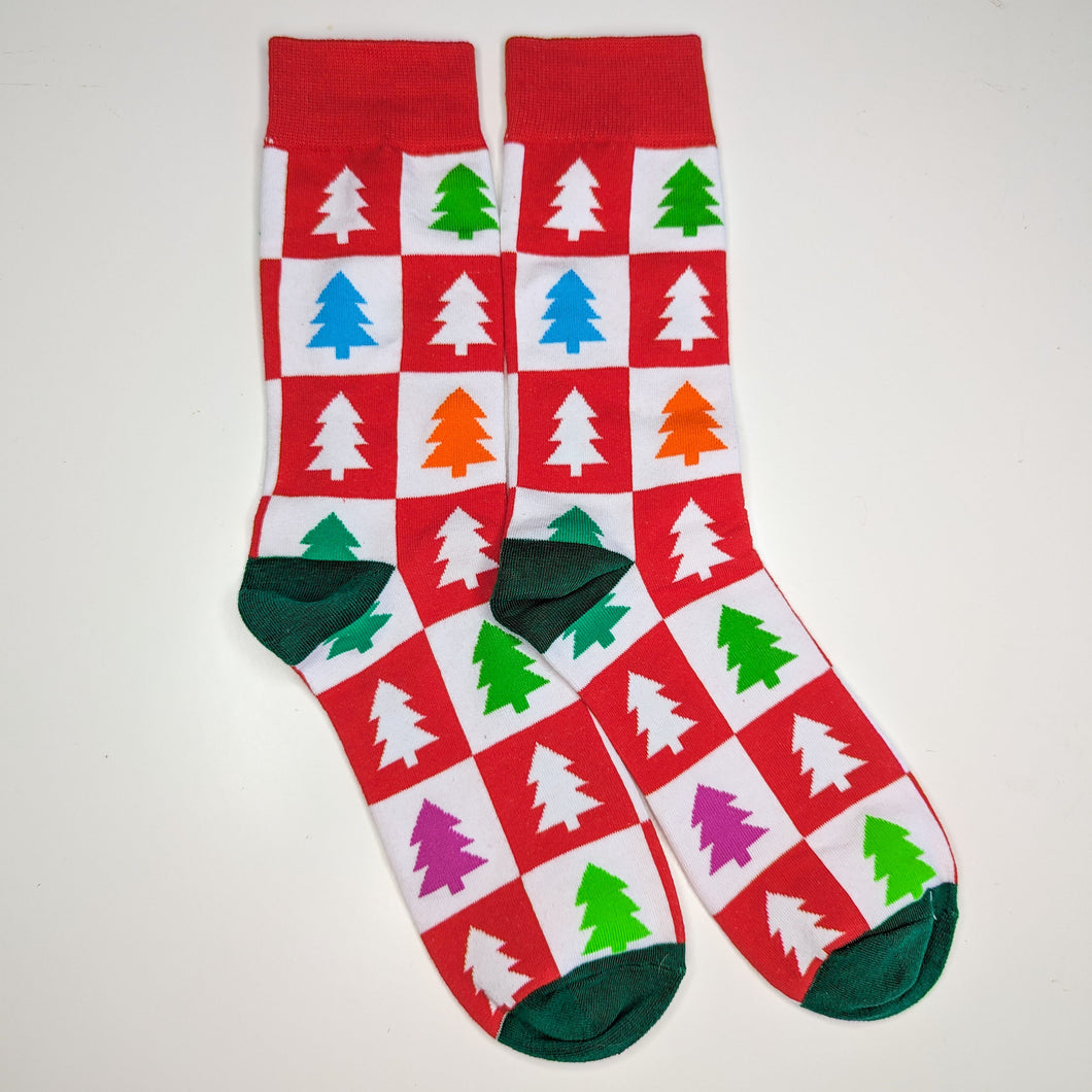 Christmas Ornaments Unisex Socks | Adult UK Size 7-12 | Christmas Tree, Mistletoe