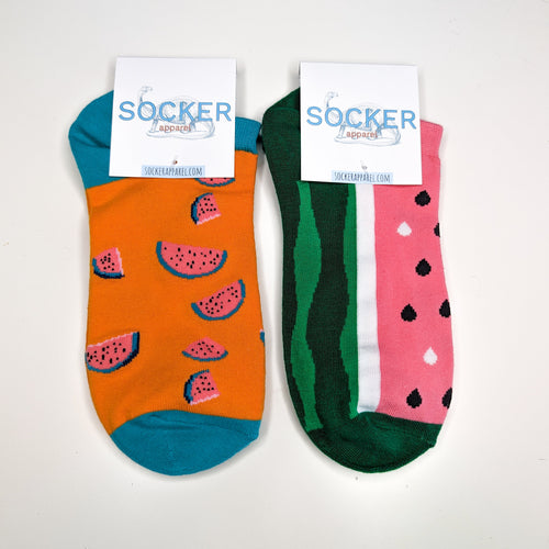 Watermelon Trainer Unisex Socks | Adult UK Size 5-9 | Soft Summer Happy Socks