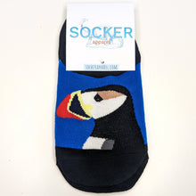 Load image into Gallery viewer, Puffin No-Show Socks | Adult UK Size 3-7 | Cute Colourful Socks
