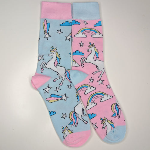 Unicorn Unisex Socks | Adult UK Size 5-9 | Soft Cotton, Bright Socks