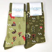 Load image into Gallery viewer, Woodland Unisex Socks | Adult UK Size 5-9 | Soft Cotton, Bright Socks
