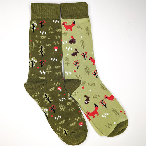 Woodland Unisex Socks | Adult UK Size 5-9 | Soft Cotton, Bright Socks