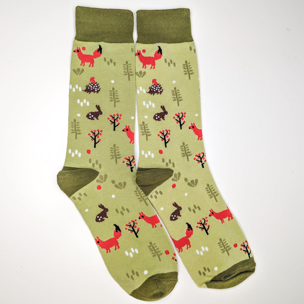 Woodland Unisex Socks | Adult UK Size 5-9 | Soft Cotton, Bright Socks