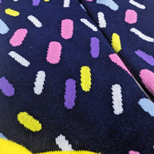 Load image into Gallery viewer, Sprinkles Socks | Adult UK Size 7-11 | Bright, Colourful, Soft Dress Socks
